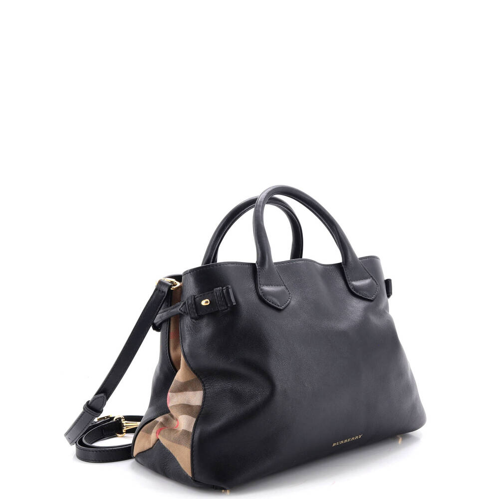 Burberry Banner Tote Leather And House #260618B98B - Picture 2 of 7